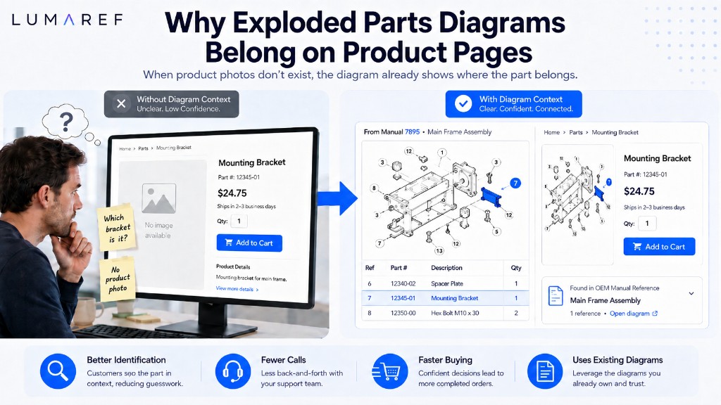 Why Exploded Parts Diagrams Belong on Product Pages